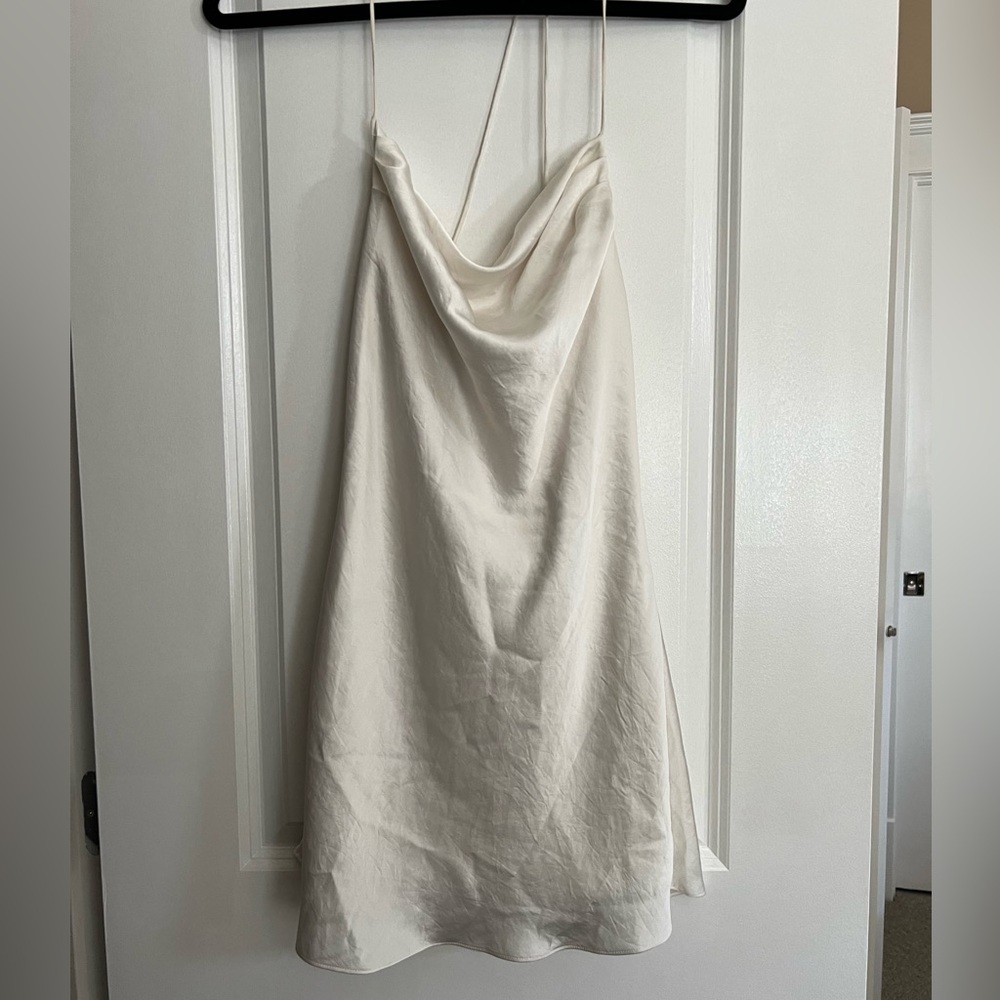 Wilfred white mini dress